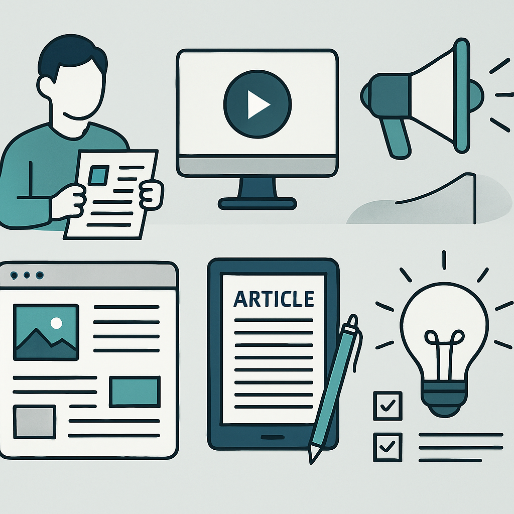 Các dạng Content Marketing phổ biến — Content Marketing là gì? Chiến lược tiếp thị nội dung hiệu quả | COSMATE